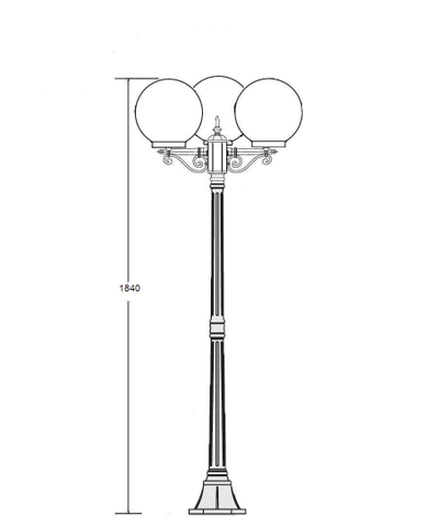 Садово-парковые светильники шар GLOBO L-3-08 (189см)