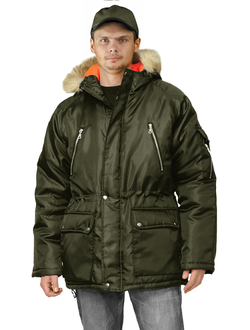 Куртка зимняя "АЛЯСКА удлиненная" цвет: хаки