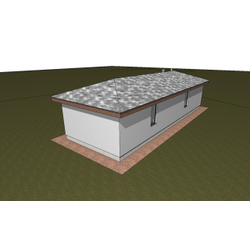 Одноэтажный дом с тремя спальнями 86м² (S75)