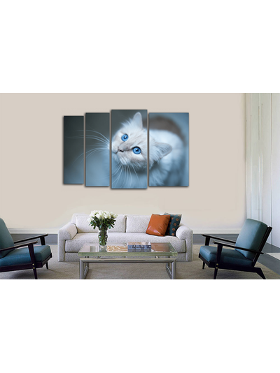 Модульная картина "Голубые глаза"