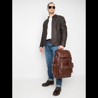 Кожаный рюкзак Voltaggio Premium brown (арт. 3091-53)