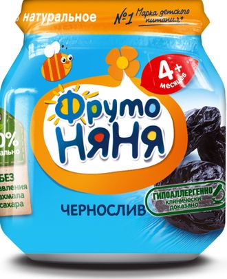 ФРУТОНЯНЯ 100г пюре черносливовое натуральное