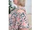 Летнее платье БОЛЬШОГО размера Арт. 6009К (Цвет светло-розовый) Размеры 62-90