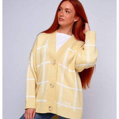 Кардиган женский лимонный