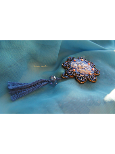 От второй звезды направо и прямо до утра!.. (Питер Пен) Волшебное украшение - брошь с небом и звёздами