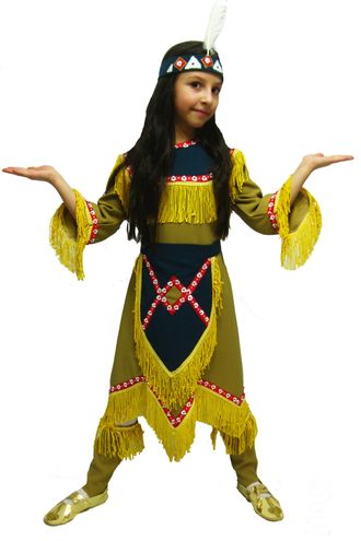 Индейский национальный костюм 8-10 лет