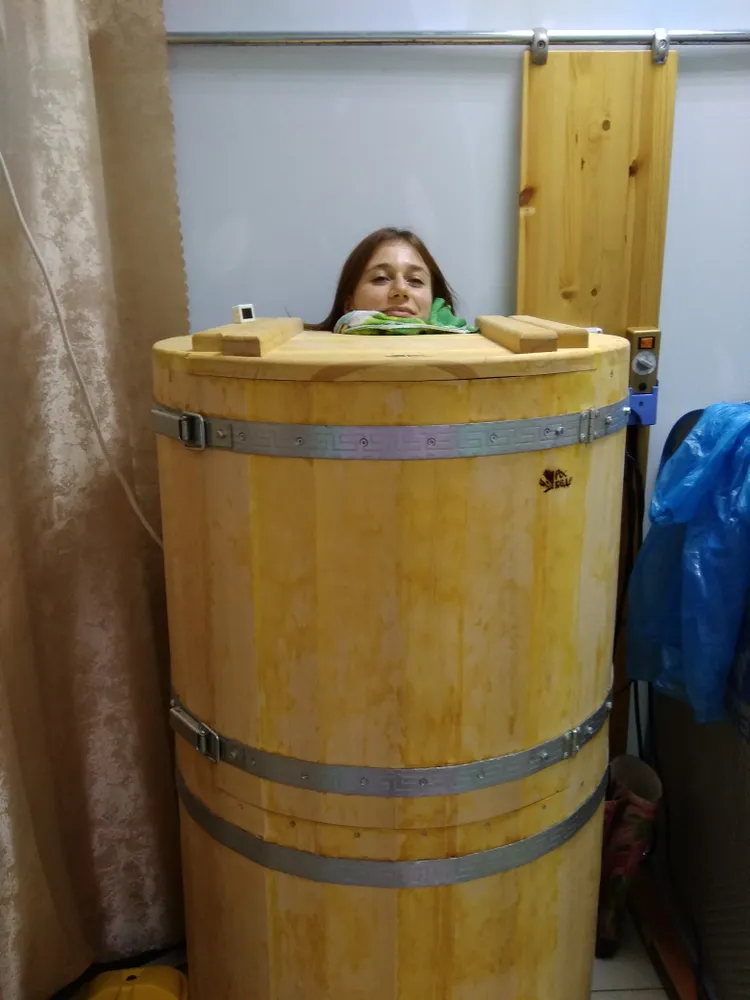 сеанс в кедровой бочке