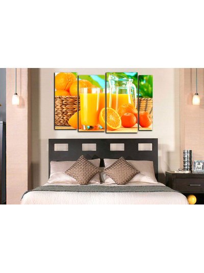 Модульная картина "Апельсины и сок"