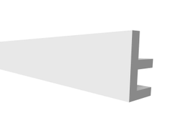 Потолочный плинтус для подсветки DECOR-DIZAYN DD617, из дюрополимера, под покраску, ударопрочный, 2 метра.