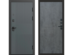 Дверь входная Селект с панелью Мастино бетон