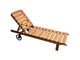 Шезлонг-лежак деревянный Viken 505022