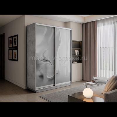 Шкаф-купе Дуо-Фото (Шелк) 1200*450*2200