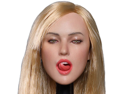 Женская голова (скульпт) 1/6 scale European and American sexy expression beauty head carving second shells (GC021A) - GACTOYS