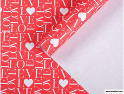 Бумага крафтовая «LOVE LOVE» 70 x 100 см