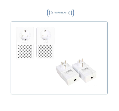 TP-LINK, HomePlug AV2 Сетевой адаптер PowerLine 1000 Мбит/с Ethernet  с розеткой (комплект 2 шт.)