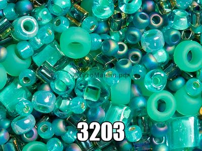 3203 TOHO Beads Mix Take - Seafoam/Green  - БИСЕР ТОХО МИКС ГОЛУБОЙ/ЗЕЛЁНЫЙ