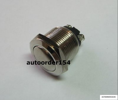 Выключатель кнопка круглая д.19 (без фиксации, антивандальная) 32000249