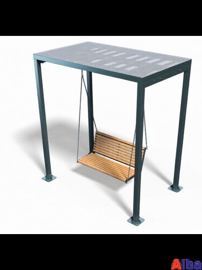 навес с качелью на улицу