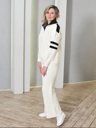 Джемпер ТМ-502 / Брюки 502-1 молочный