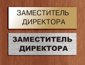 Табличка пластиковая Заместитель Директора