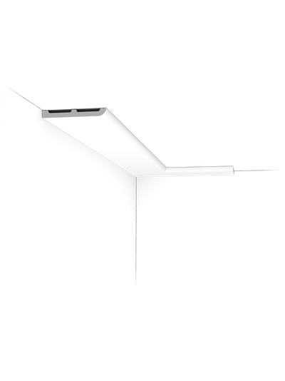 Плинтус ORAC Decor SX184, дюрополимерный, влагостойкий, ударопрочный, под покраску, длина 2 метра