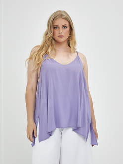 Топ на бретелях из вискозы (лил)