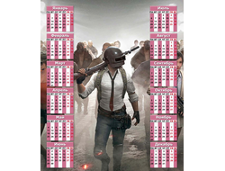 Календарь настенный PlayerUnknown’s Battlegrounds, PUBG, ПУБГ №26