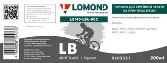 Чернила для широкоформатной печати Lomond LE140-LBk-002