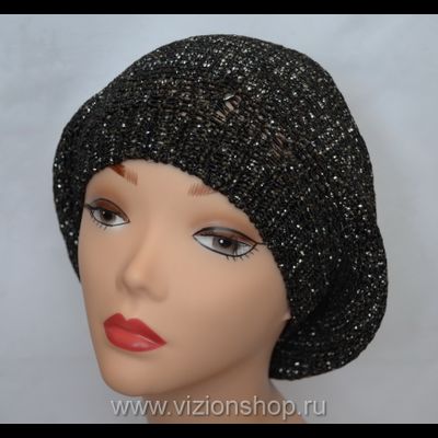 Берет черный летний Vizio Италия 4633
