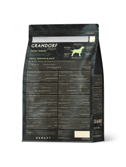 Grandorf Fresh сухой корм для собак средних и крупных пород с индейкой и бататом, 1 кг