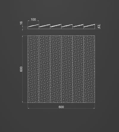 Гипсовая панель WALLFROST артикул M-0098