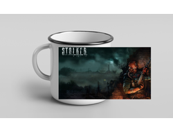 Кружка металлическая эмалированная Stalker/ Сталкер №2