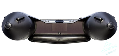 Лодка ПВХ Мастер Лодок Ривьера Килевое надувное дно 3800 "Комби" Св.Серый / Чёрный