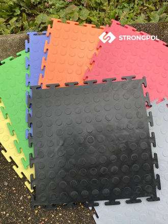 Продажа модульной плитки ПВХ для пола Strong Normal Black в Иркутске