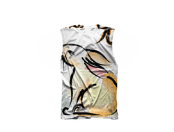 Майка 3D с полной запечаткой год Кролика №5