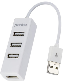 USB-концентратор Perfeo USB-HUB 4 Port PF-HYD-6010H (белый)