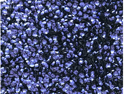 Глиттер блестки спенгл Сердце Фиолетовый Металлик 3 мм