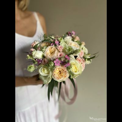 Букет невесты &amp; Бутоньерка № 1308