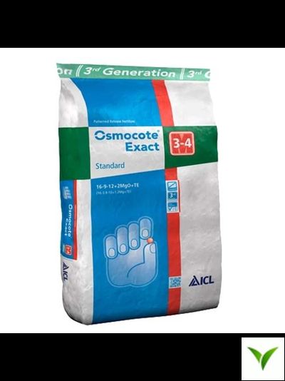 Осмокот Экзакт Стандарт 3-4м (16-9-12+2MgO+МЭ) 25 кг