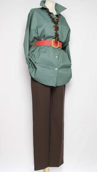 РУБАШКА "КЛАССИКА Карман" малахит р.50,52,58,60