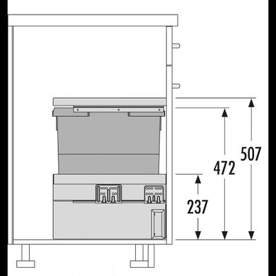 Встраиваемая система 30л Cargo Synchro Hailo