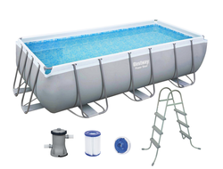 Прямоугольный каркасный бассейн Bestway Power Steel 404х201х100 см (56441)