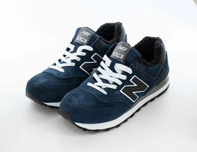 New Balance 574 Dark Blue Big Size С Мехом