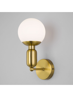 Настенный светильник со стеклянным плафоном Eurosvet 50251/1 латунь