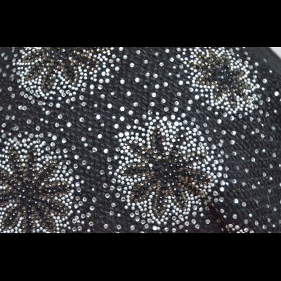 Красивый берет женский с украшениями Сваровски Vizio Италия 5883 вязаный