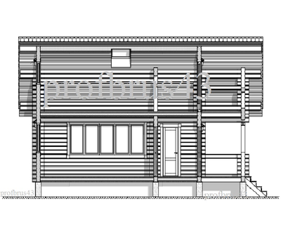 Дом-баня из клееного бруса "Дмитрий", 135 м2