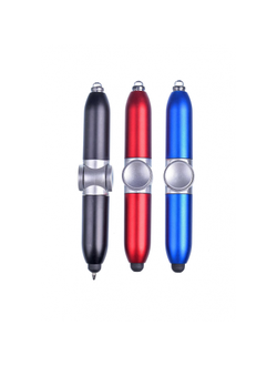 Ручка шариковая MEGA1, син, 4в1 (LED- лампа, антистресс, стилус)