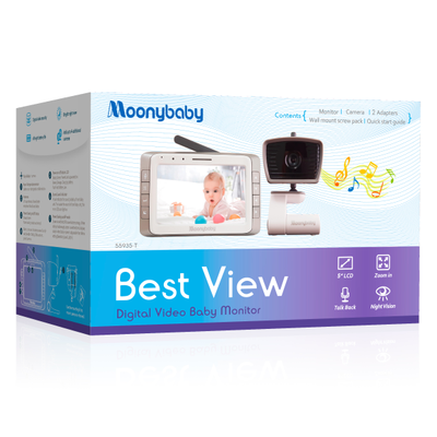Wi-Fi видеоняня с двумя камерами Moonybaby 55935X2