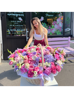 КОРЗИНА МИКС ЦВЕТОВ №10