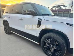 Защита штатного порога труба Папа Тюнинг d60 для ROX 01 2024-